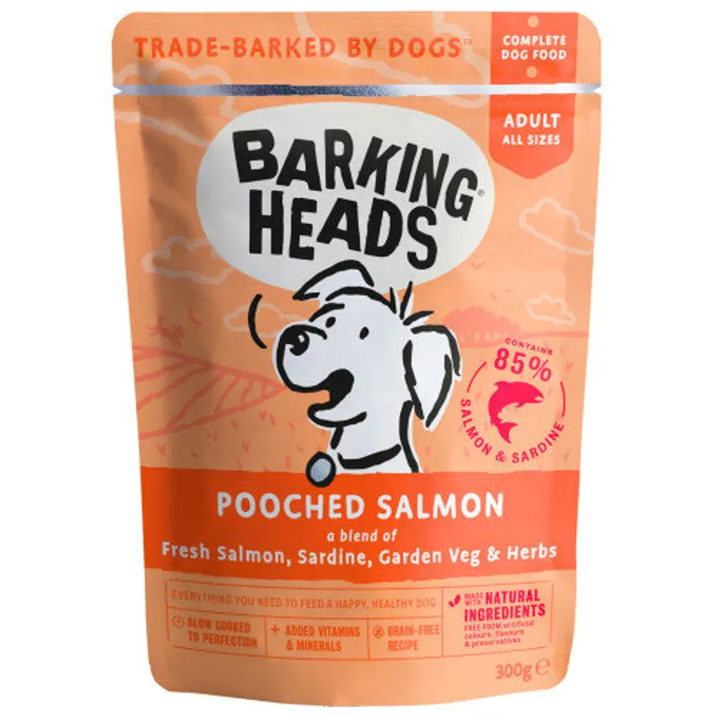 Barking Heads Pooched Salmon Box of Ten Pouches